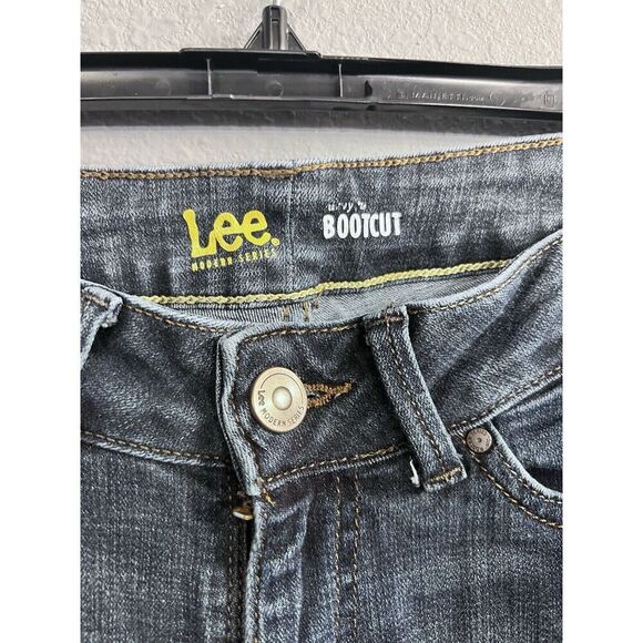 Lee Modern Womens‎ 30 X 28.5 Modern Curvy Bootcut Jeans Blue Dark Wash Denim Y2K - Picture 3 of 8